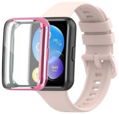 Pełne etui 360° RabbitMob Case 2w1 do Huawei Watch Fit 2 | Różowy
