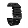 Uniwersalny pasek QuickFit RabbitMob do zegarków Garmin 26mm | Czarny