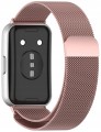 Bransoleta pasek Milanese RabbiMob do Huawei Band 11/11 Pro | Różowy