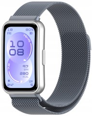 Bransoleta pasek Milanese RabbiMob do Huawei Band 11/11 Pro | Grafitowy