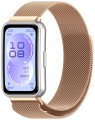 Bransoleta pasek Milanese RabbiMob do Huawei Band 11/11 Pro | Różowe złoto