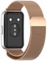 Bransoleta pasek Milanese RabbiMob do Huawei Band 11/11 Pro | Różowe złoto