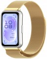 Bransoleta pasek Milanese RabbiMob do Huawei Band 11/11 Pro | Złoty