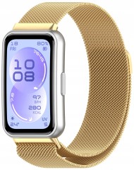 Bransoleta pasek Milanese RabbiMob do Huawei Band 11/11 Pro | Złoty