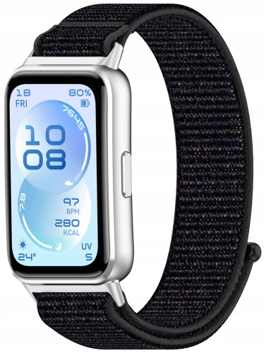 Pasek opaska Nylonowa RabbitMob do Huawei Band 11/11 Pro | Klasyczna czerń