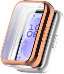 Pełne etui 360° RabbitMob Case 2w1 do Huawei Band 11 | Różowe złoto