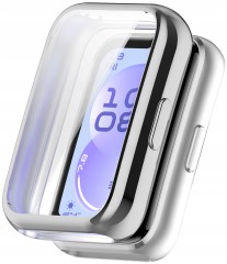 Pełne etui 360° RabbitMob Case 2w1 do Huawei Band 11 | Srebrny