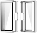 Etui ochronne + SZKŁO HARTOWANE 2w1 do Huawei Band 11 Pro | Srebrny Mat