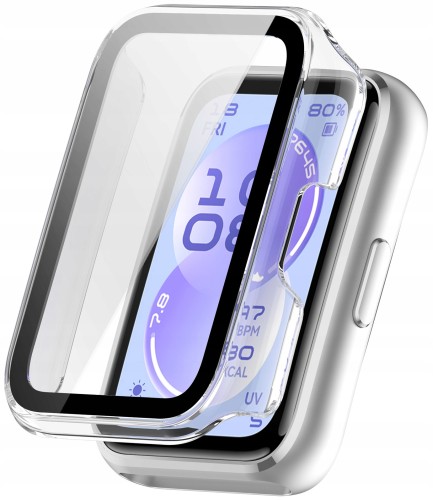 Etui ochronne + SZKŁO HARTOWANE 2w1 do Huawei Band 11 | Bezbarwny
