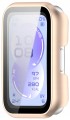 Etui ochronne + SZKŁO HARTOWANE 2w1 do Huawei Band 11 | Różowy Mat
