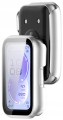 Etui ochronne + SZKŁO HARTOWANE 2w1 do Huawei Band 11 | Srebrny Mat