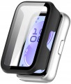 Etui ochronne + SZKŁO HARTOWANE 2w1 do Huawei Band 11 | Czarny Mat