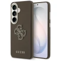 Etui Guess Grained Big 4G Metal Logo na Samsung Galaxy S26 - brązowe