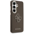 Etui Guess Grained Big 4G Metal Logo na Samsung Galaxy S26+ - brązowe