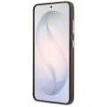 Etui Guess Grained Big 4G Metal Logo na Samsung Galaxy S26+ - brązowe
