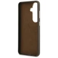Etui Guess Grained Big 4G Metal Logo na Samsung Galaxy S26+ - brązowe