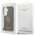 Etui Guess Grained Big 4G Metal Logo na Samsung Galaxy S26+ - brązowe