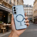 Etui Tech-Protect MagFlex MagSafe na Samsung Galaxy S26 - przezroczysto-niebieskie