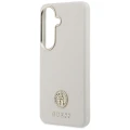 Etui Guess Rhinestone Round Logo MagSafe na Samsung Galaxy S26+ - beżowe