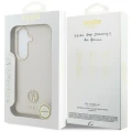 Etui Guess Rhinestone Round Logo MagSafe na Samsung Galaxy S26+ - beżowe