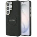 Etui Guess Saffiano Peony Embossed Ring MagSafe na Samsung Galaxy S26 Ultra - czarne