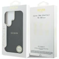 Etui Guess Saffiano Peony Embossed Ring MagSafe na Samsung Galaxy S26 Ultra - czarne