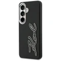 Etui Karl Lagerfeld Grained Signature Metal Resin Logo na Samsung Galaxy S26 - czarne