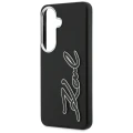Etui Karl Lagerfeld Grained Signature Metal Resin Logo na Samsung Galaxy S26 - czarne