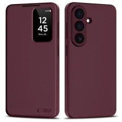 Etui Tech-Protect Smart Wallet na Samsung Galaxy A57 5G - bordowe