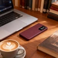 Etui Tech-Protect Smart Wallet na Samsung Galaxy A57 5G - bordowe
