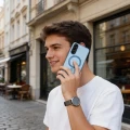 Etui Tech-Protect MagFlex MagSafe na Samsung Galaxy A57 5G - przezroczysto-niebieskie