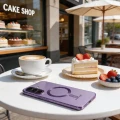Etui Tech-Protect MagFlex MagSafe na Samsung Galaxy A57 5G - przezroczysto-fioletowe
