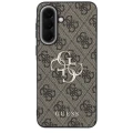 Etui Guess Leather 4G Metal Logo na Samsung Galaxy A37 5G - brązowe