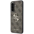 Etui Guess Leather 4G Metal Logo na Samsung Galaxy A57 5G - brązowe