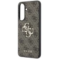 Etui Guess Leather 4G Metal Logo na Samsung Galaxy A57 5G - brązowe