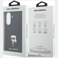 Etui Karl Lagerfeld Fixed Glitter Ikonik Logo Metal Pin na Samsung Galaxy A57 5G - czarne