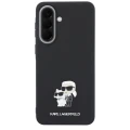 Etui Karl Lagerfeld Saffiano w/ K&C Metal Logo na Samsung Galaxy A57 5G - czarne