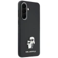 Etui Karl Lagerfeld Saffiano w/ K&C Metal Logo na Samsung Galaxy A57 5G - czarne