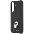 Etui Karl Lagerfeld Saffiano w/ K&C Metal Logo na Samsung Galaxy A57 5G - czarne
