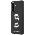Etui Karl Lagerfeld w/ Karl&Choupette Heads Pins&Logo na Samsung Galaxy A57 5G - czarne