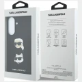 Etui Karl Lagerfeld w/ Karl&Choupette Heads Pins&Logo na Samsung Galaxy A57 5G - czarne