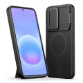 Etui Tech-Protect Kevlar Aura MagSafe na Samsung Galaxy A57 - czarno-pomarańczowe