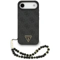 Etui Guess 4G Strap Triangle Logo MagSafe na iPhone 17 Air - czarne