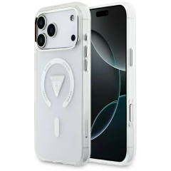 Etui Guess IML Gradient Triangle Logo MagSafe na iPhone 17 Pro Max - przezroczyste