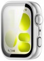 Etui ochronne + SZKŁO HARTOWANE 2w1 do Huawei Watch Fit 5 | Srebrny Mat