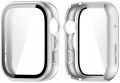 Etui ochronne + SZKŁO HARTOWANE 2w1 do Huawei Watch Fit 5 | Srebrny Mat