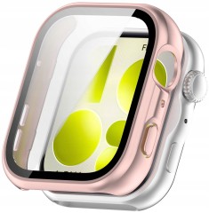 Etui ochronne + SZKŁO HARTOWANE 2w1 do Huawei Watch Fit 5 | Różowy Mat