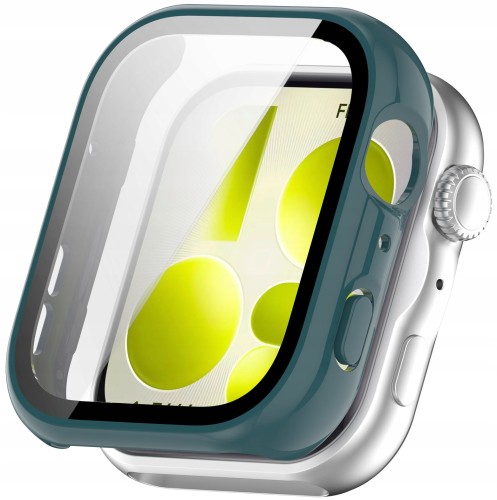 Etui ochronne + SZKŁO HARTOWANE 2w1 do Huawei Watch Fit 5 | Zielony