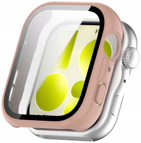 Etui ochronne + SZKŁO HARTOWANE 2w1 do Huawei Watch Fit 5 | Różowy
