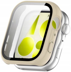 Etui ochronne + SZKŁO HARTOWANE 2w1 do Huawei Watch Fit 5 | Beżowy